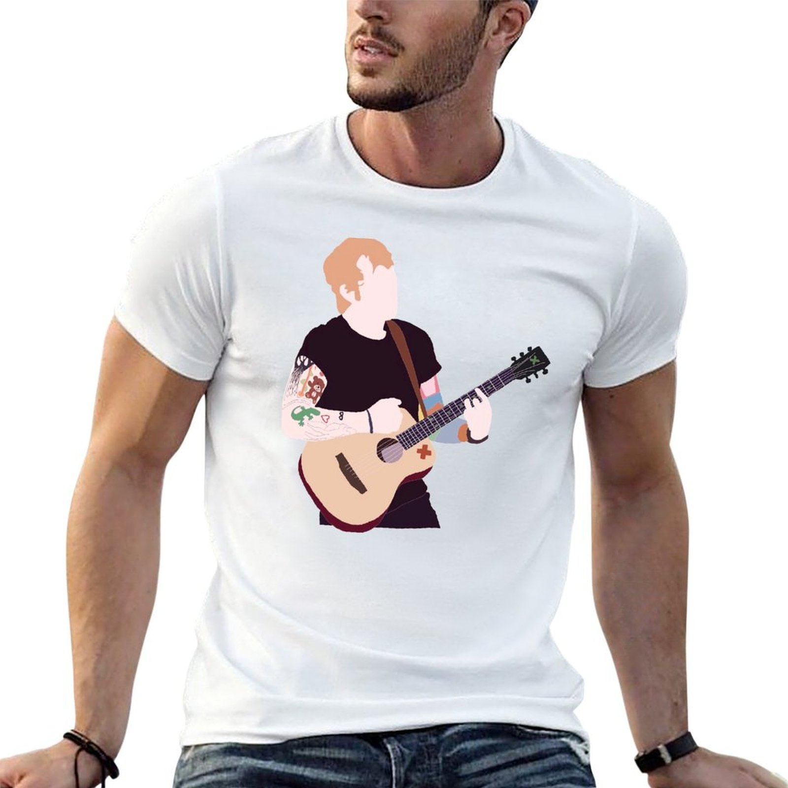 Anime Merchandise For Men - Barang Dagangan Resmi Ed Sheeran T-Shirt