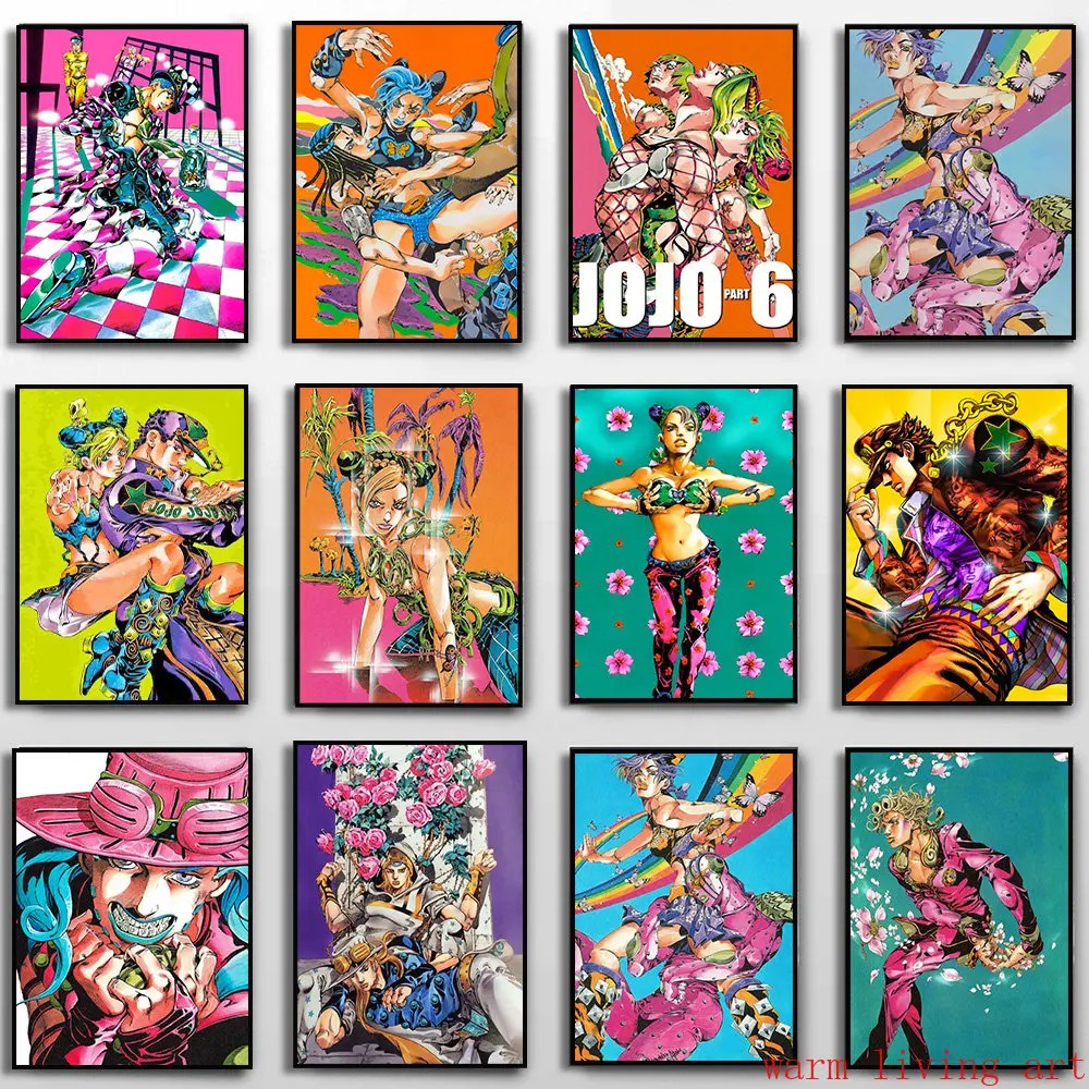 Jojo Anime Merchandise - Poster Anime klasik JoJo's Bizarre Adventure
