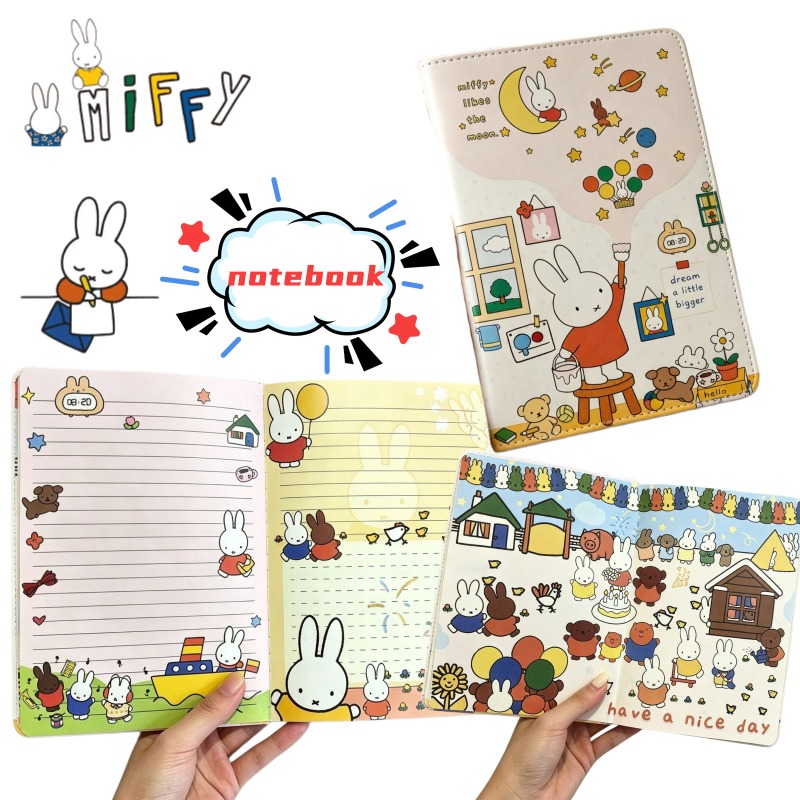 Art Book Illustration - Buku Catatan Baru B6 Miffy Lucu