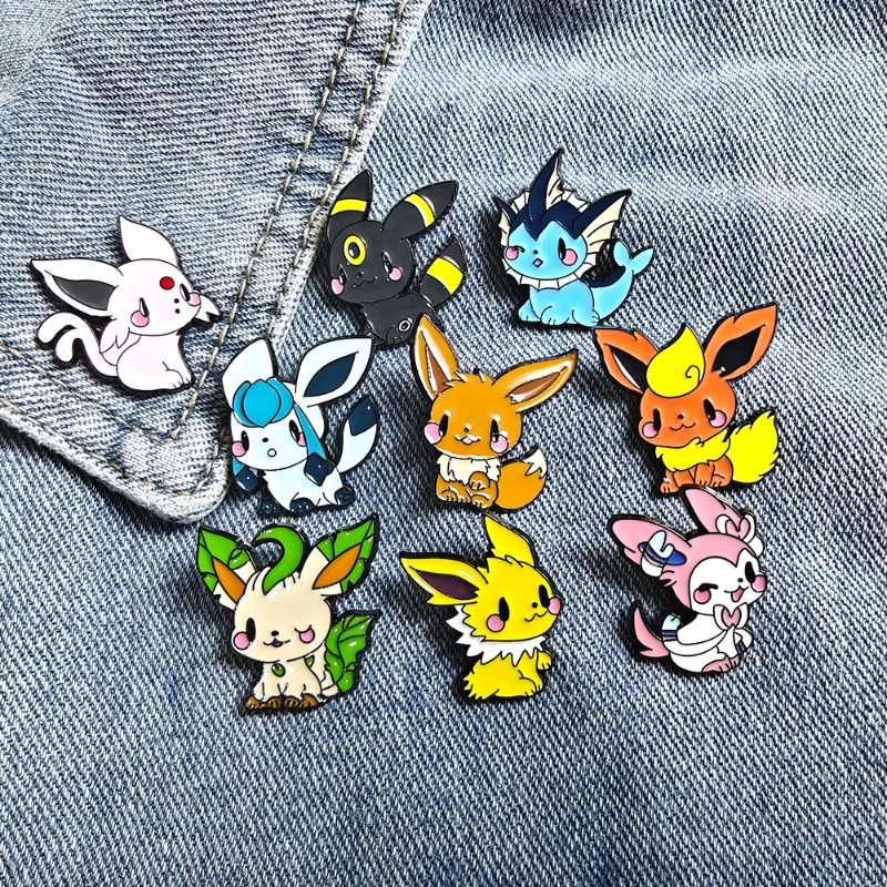 Enamel Pin Set - Set Bros Anime Elf 9 Pcs,