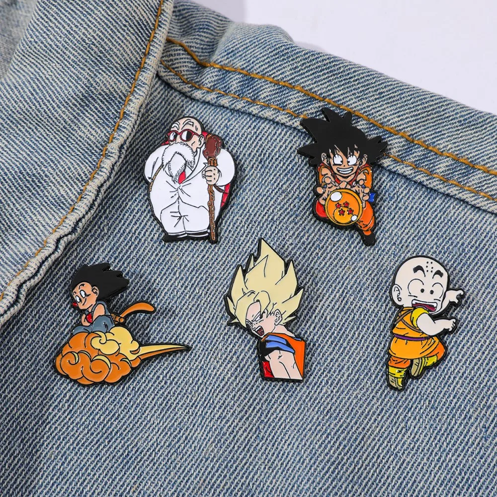 Enamel Pin Set - 5 Pcs Bros Anime Klasik Populer