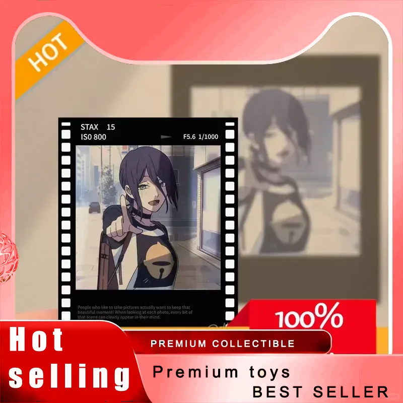 Anime Merchandise For Men - Kartu Film Gaya Polaroid Chainsaw Man