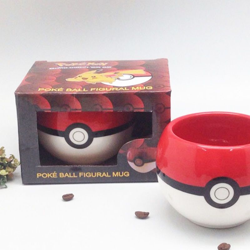 Anime Merchandise Mugs - Mug Kopi Keramik Pokemon Poke Ball,