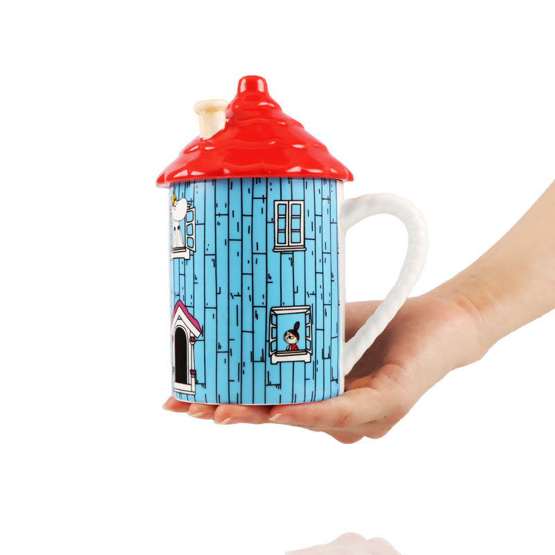 Anime Merchandise Mugs - Mug Keramik Rumah Moomin Kreatif Figur