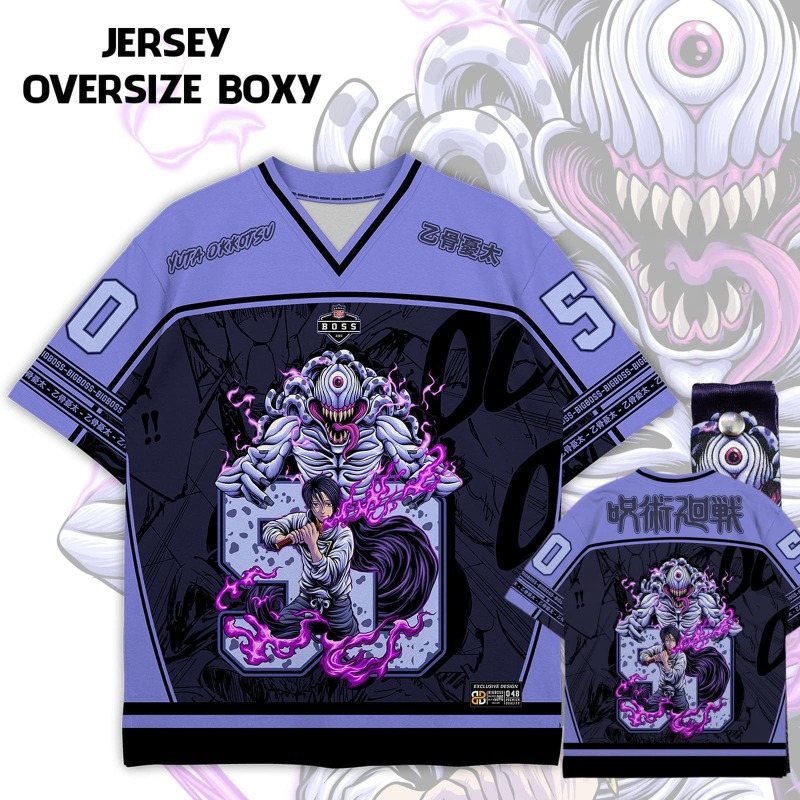 Kaos Jersey Print Anime Jujuts - Anime Merchandise For Men ulasan dan harga