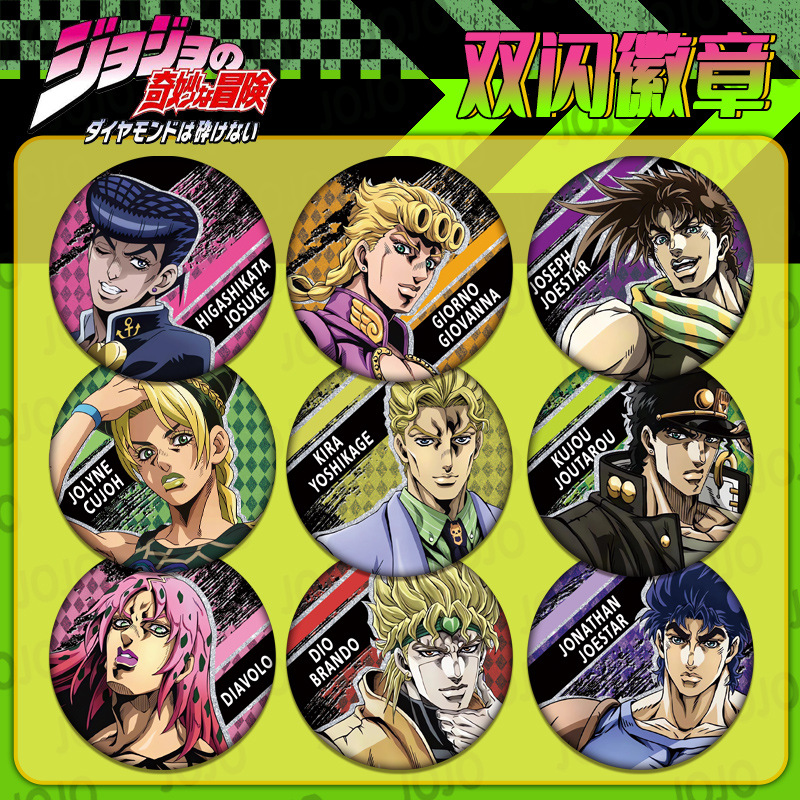 Lencana Double Flash JOJO Biza - Jojo Anime Merchandise ulasan dan harga