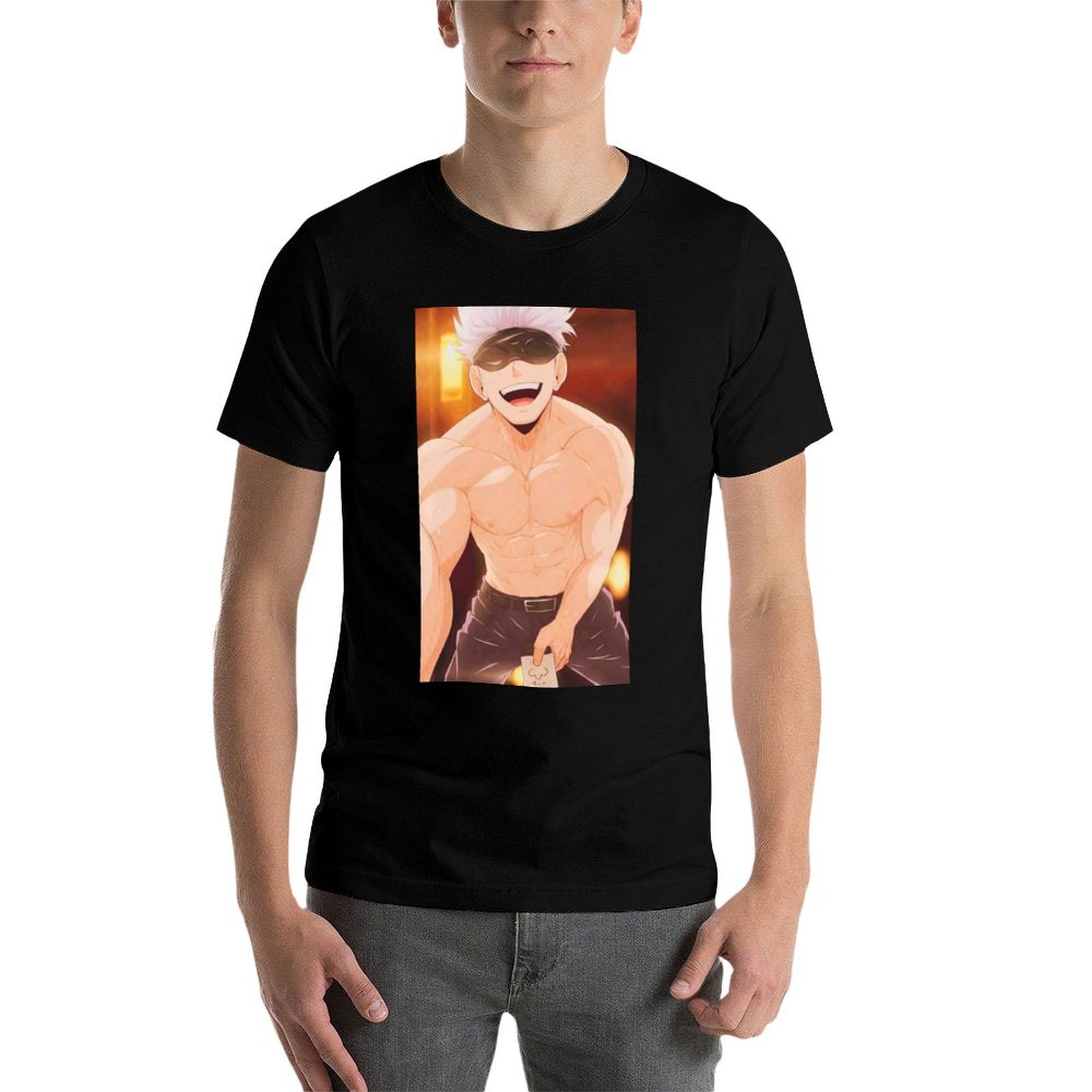 Kaus Merchandise Gojo Satoru u - Anime Merchandise For Men ulasan dan harga