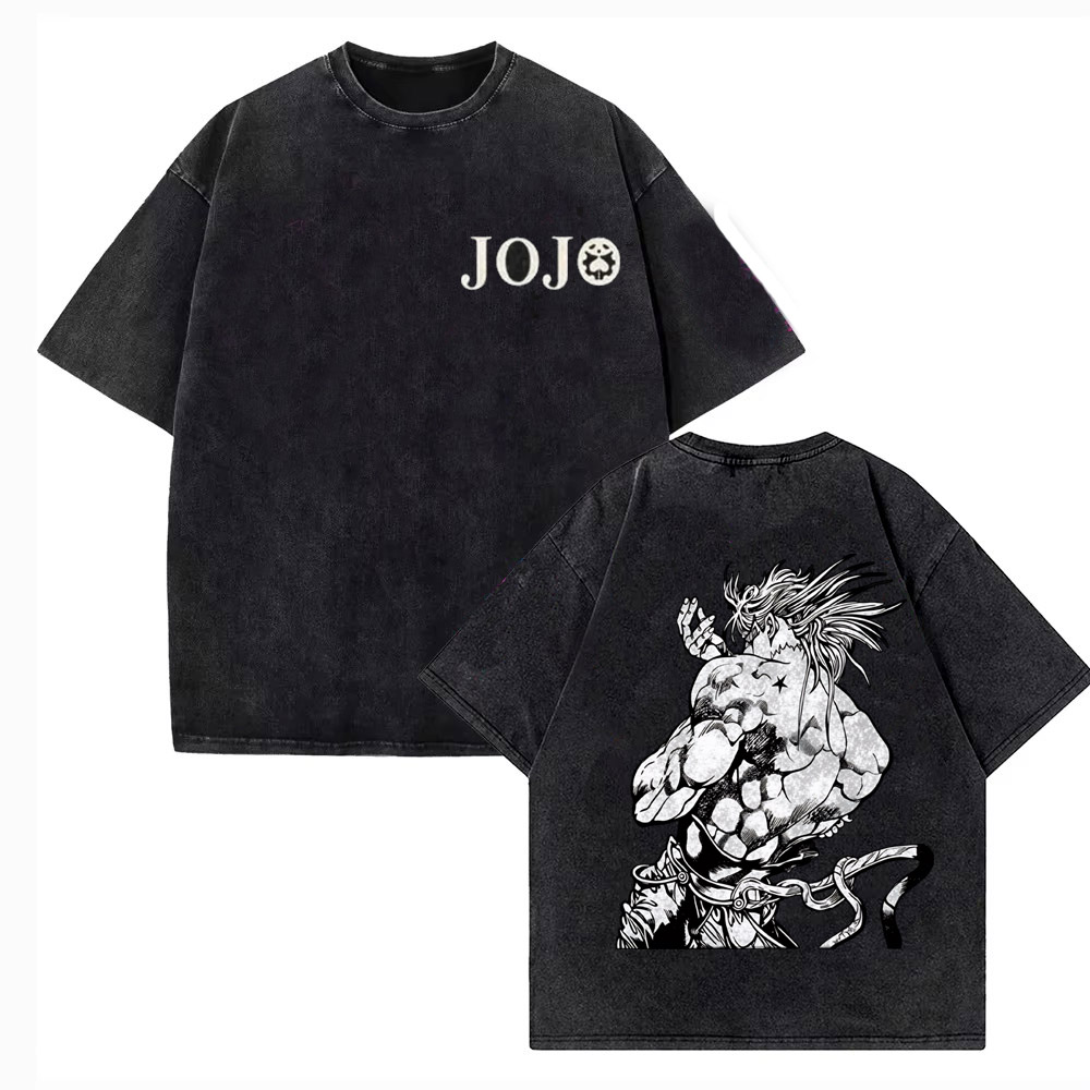 Kaus Vintage Washed Pria JoJo  - Jojo Anime Merchandise ulasan dan harga
