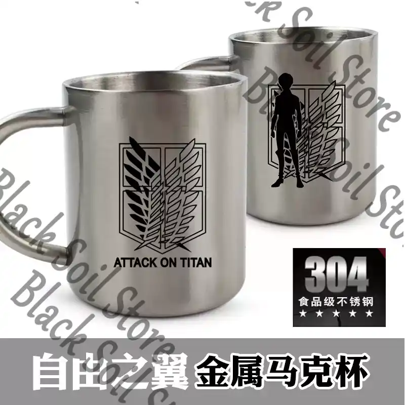 Anime Attack on Titan Levi Ack - Anime Merchandise Mugs ulasan dan harga