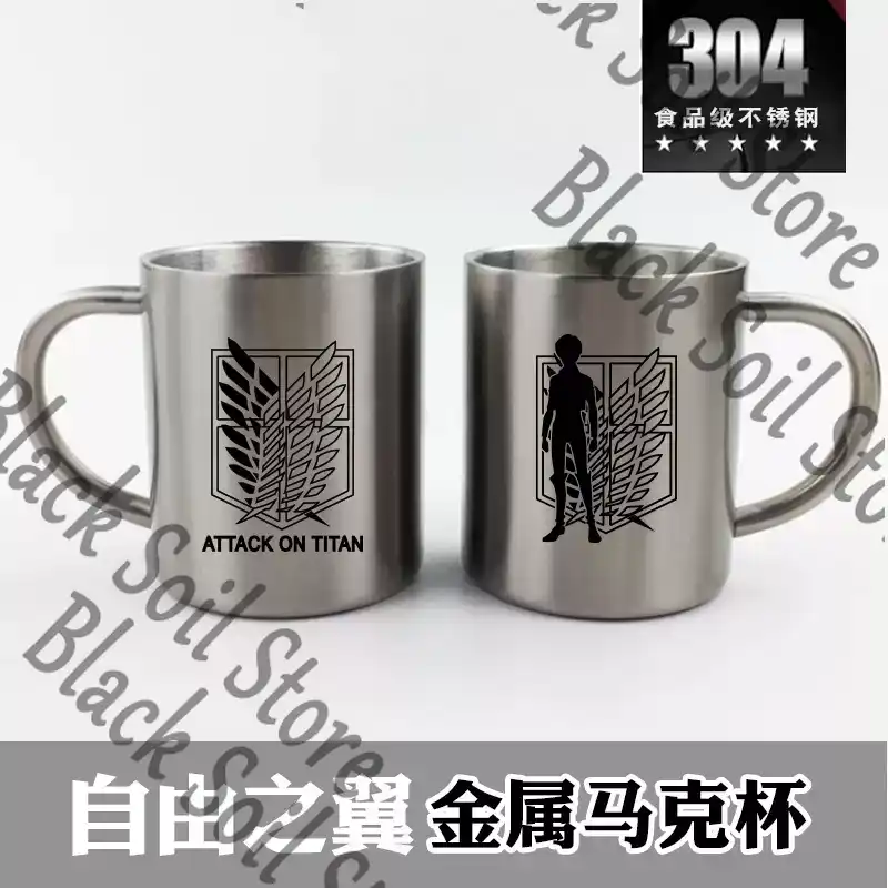 Anime Attack on Titan Levi Ack - Anime Merchandise Mugs ulasan dan harga