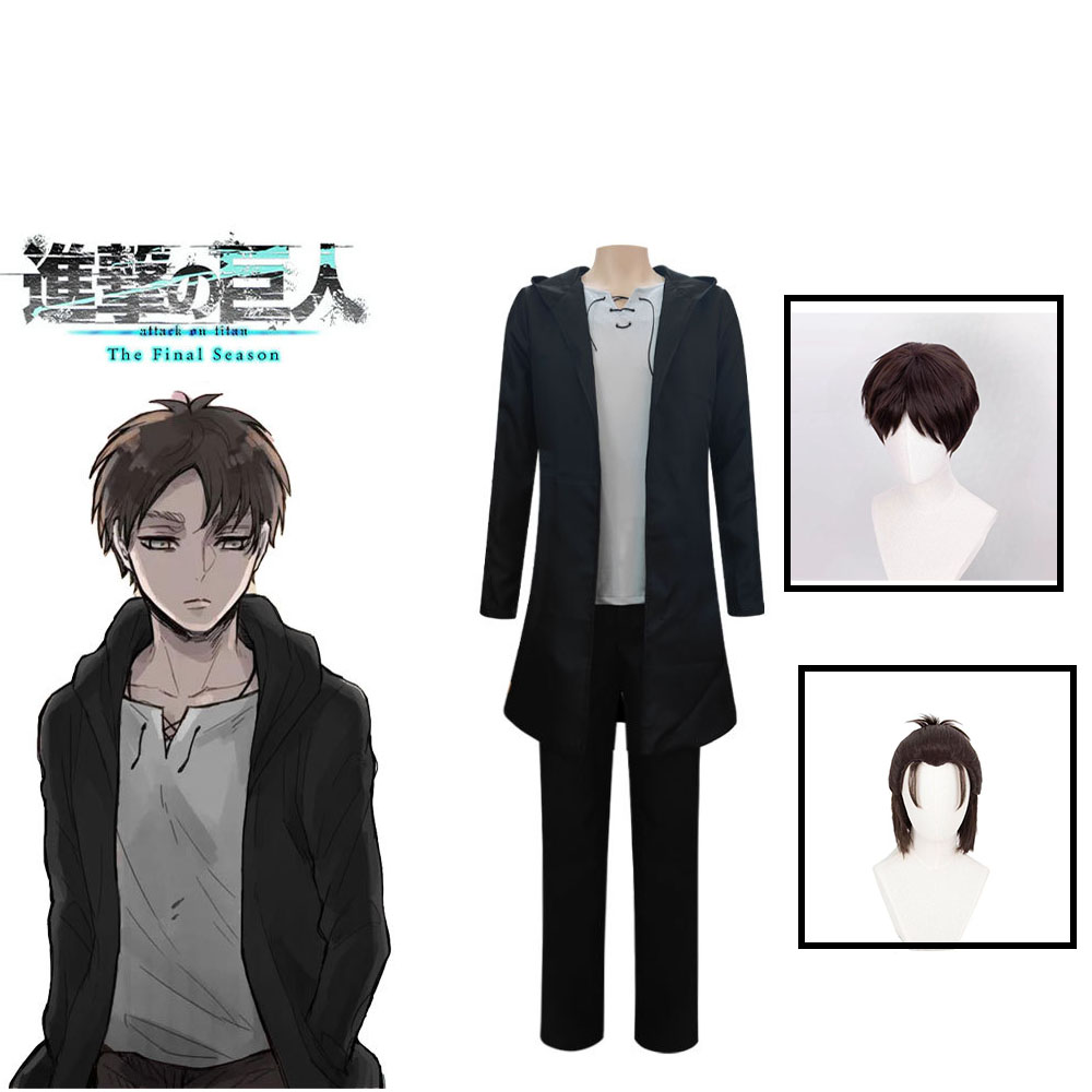 Eren Jaeger Cosplay Kostum Ani - Anime Themed Merchandise ulasan dan harga