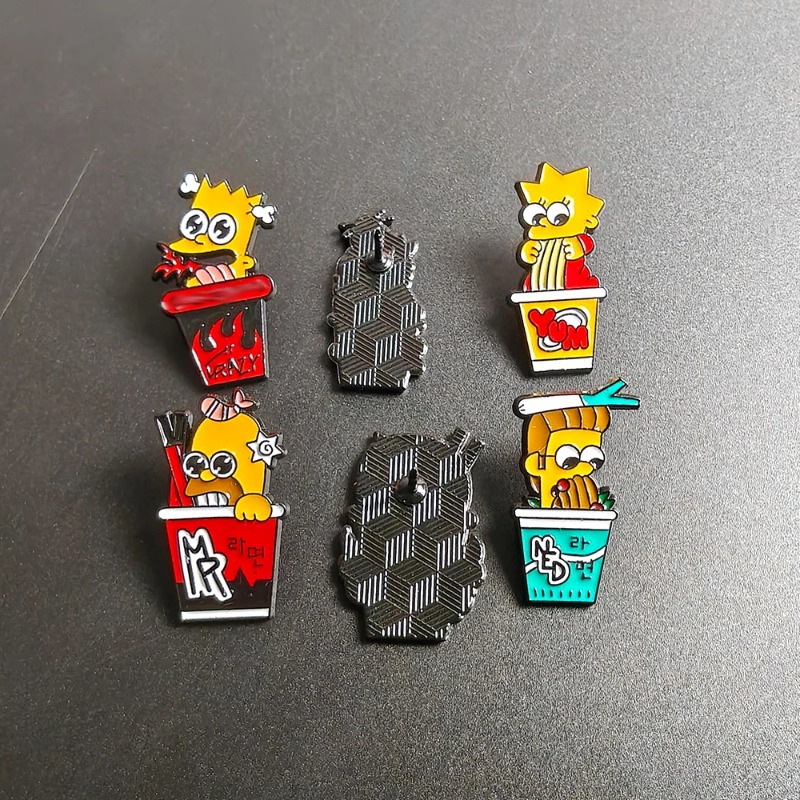 6pcs Set The Simpsons Lencana  - Enamel Pin Set ulasan dan harga