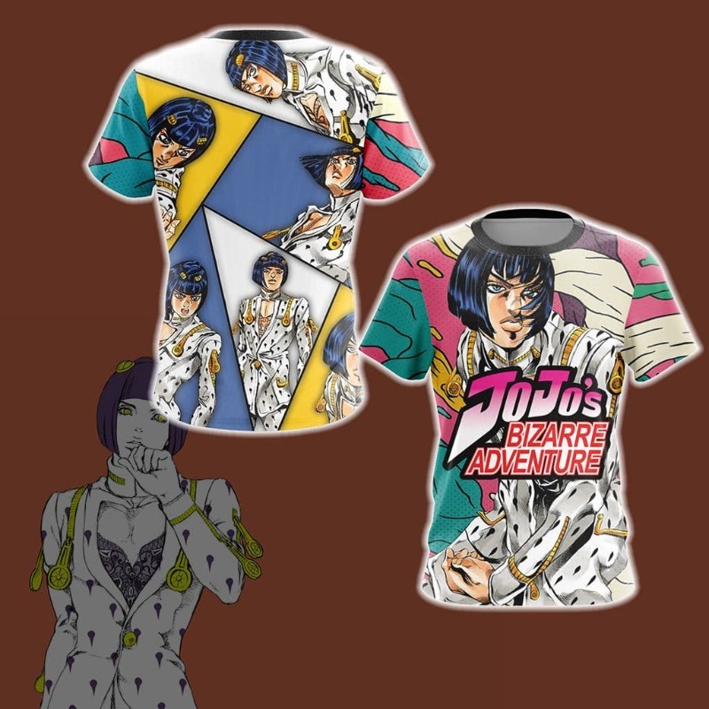 Jersey Tema Bruno Bucciarati J - Jojo Anime Merchandise ulasan dan harga
