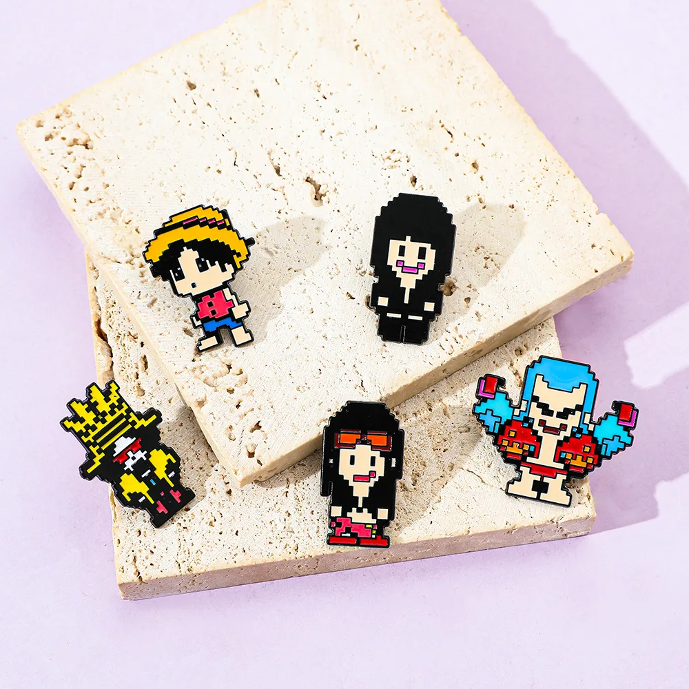 5 Buah Bros Gaya Pixel Kreatif - Enamel Pin Set ulasan dan harga