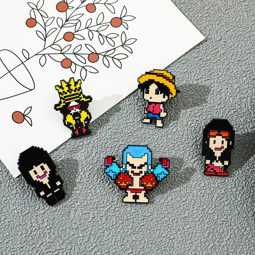 5 Buah Bros Gaya Pixel Kreatif - Enamel Pin Set ulasan dan harga