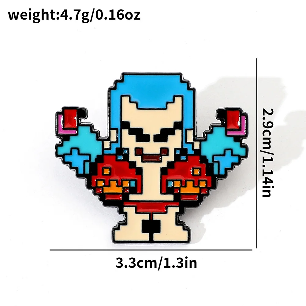 5 Buah Bros Gaya Pixel Kreatif - Enamel Pin Set ulasan dan harga