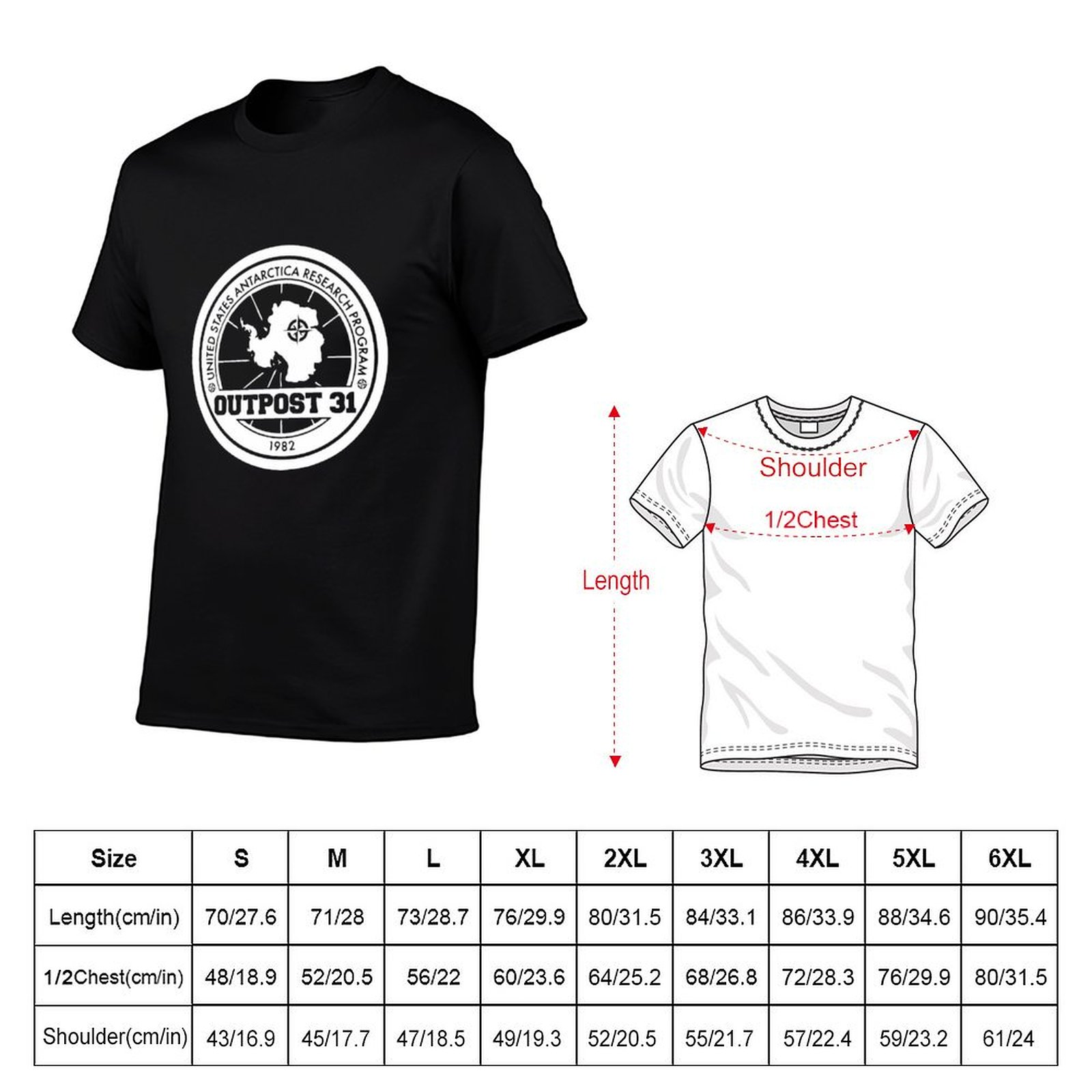 Outpost 31 Logo MERCHANDISE T- - Anime Merchandise For Men ulasan dan harga