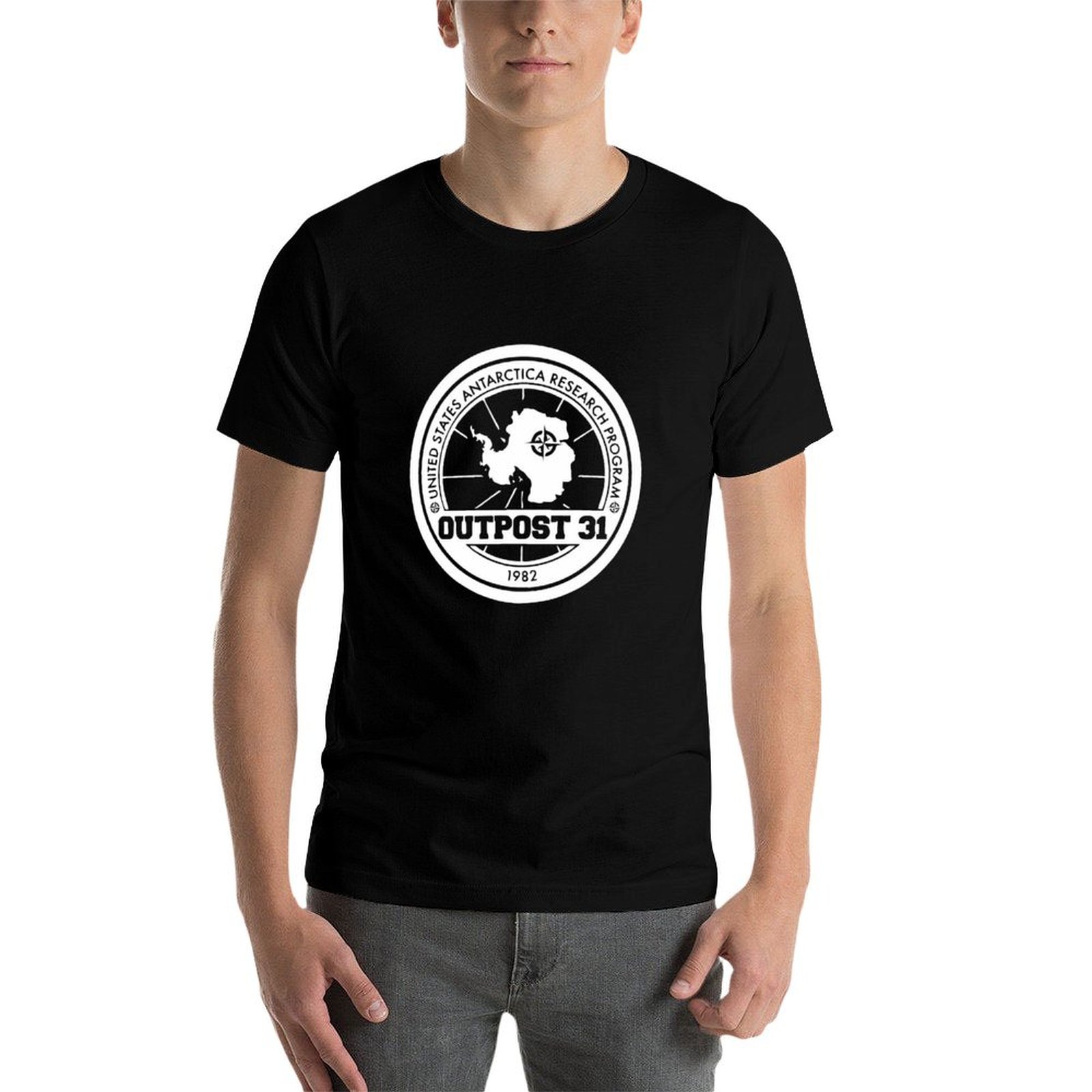 Outpost 31 Logo MERCHANDISE T- - Anime Merchandise For Men ulasan dan harga