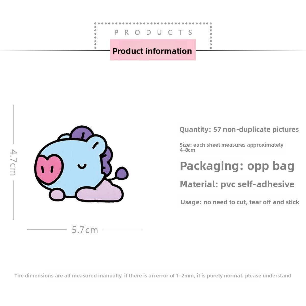Merchandise anime BT21, stiker - Anime Merchandise Mugs ulasan dan harga