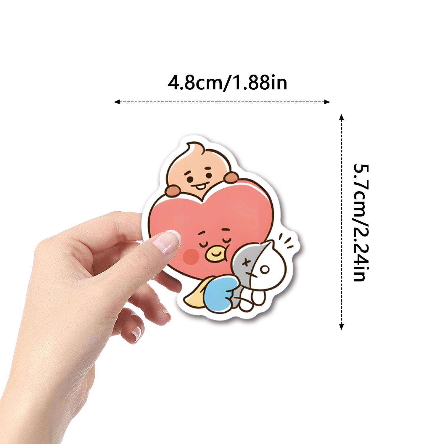 Merchandise anime BT21, stiker - Anime Merchandise Mugs ulasan dan harga