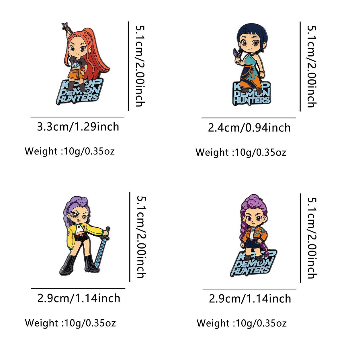Pin Enamel Anime Film Demon Ke - Enamel Pin Set ulasan dan harga