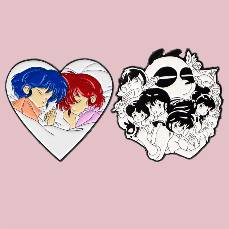 Pin Enamel Gambar Kartun Gadis - Enamel Pin Set ulasan dan harga