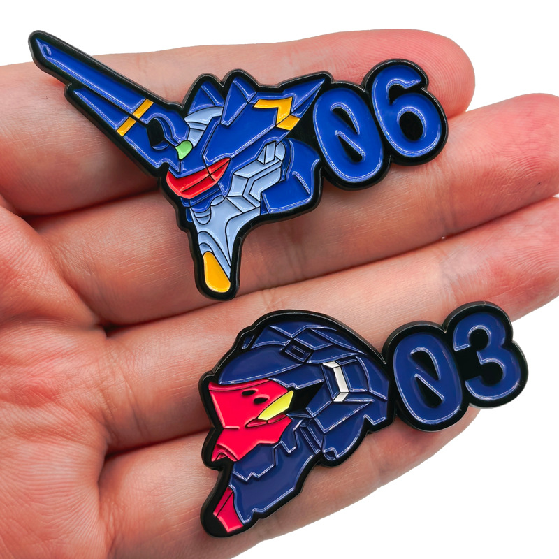 Lencana Logam Neon Cute Genesi - Evangelion Anime Merchandise ulasan dan harga