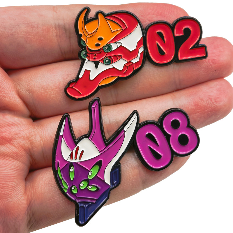 Lencana Logam Neon Cute Genesi - Evangelion Anime Merchandise ulasan dan harga